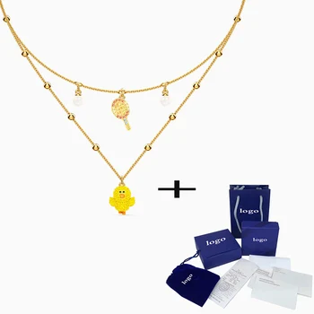 

SWA 2020 New Fashion Sally And Tennis Equipment Line Friends Tennis Level Necklace To Give Girlfriend A Delicate And Fun Gift