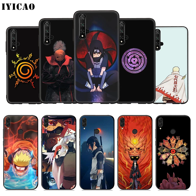 IYICAO Cool Naruto Anime Soft Case for Huawei Honor 20 10 9X 9 8X 8C 8 7X 7A 6A Lite Pro View Note Phone Cover |
