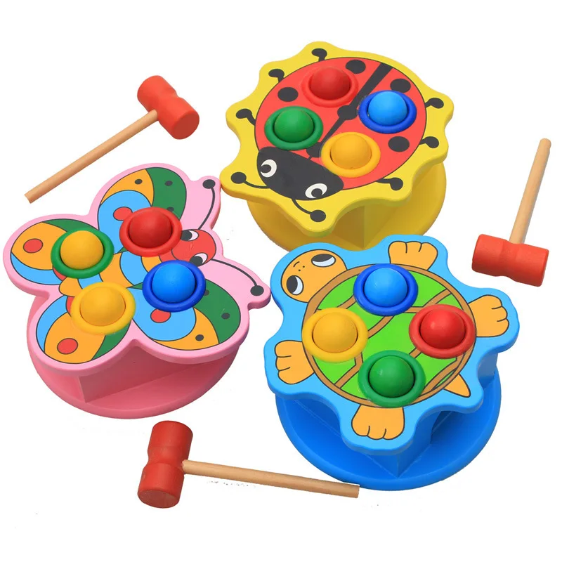 

[Youdele] 6-12 Month Aged 1-2 Years Baby Educational Children Piling Taiwan Toy Wisdom Beating Table