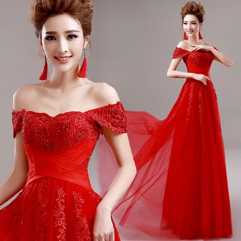 

イブニングドレス　ガウン red lace appliques boat neck short sleeve strapless backless slim prom gown plus Bespoke Occasion Dresses
