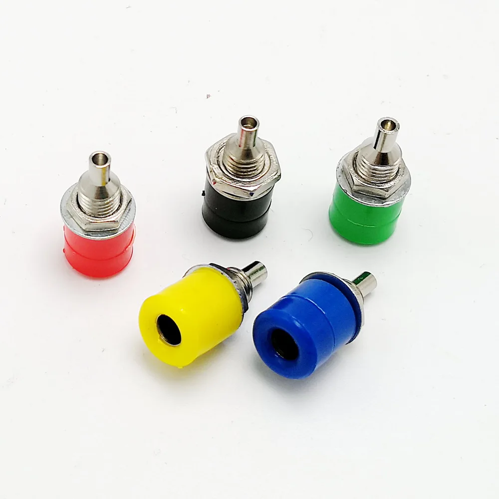 

10pcs 4mm Female Banana Plug Socket Connector 4mm banana Panel mount Binding Post Amplifier Terminal
