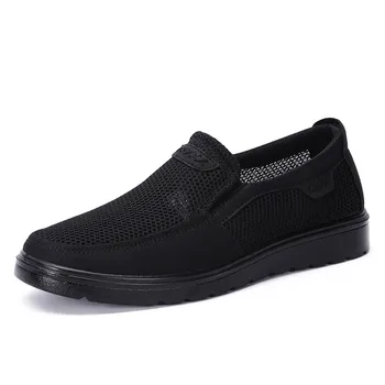 

Drop Shipping Men Casual Shoes Big New Top Mesh Cloth Casual Shoes For Men Driving Shoes Soft Comfortatble Man Footwear