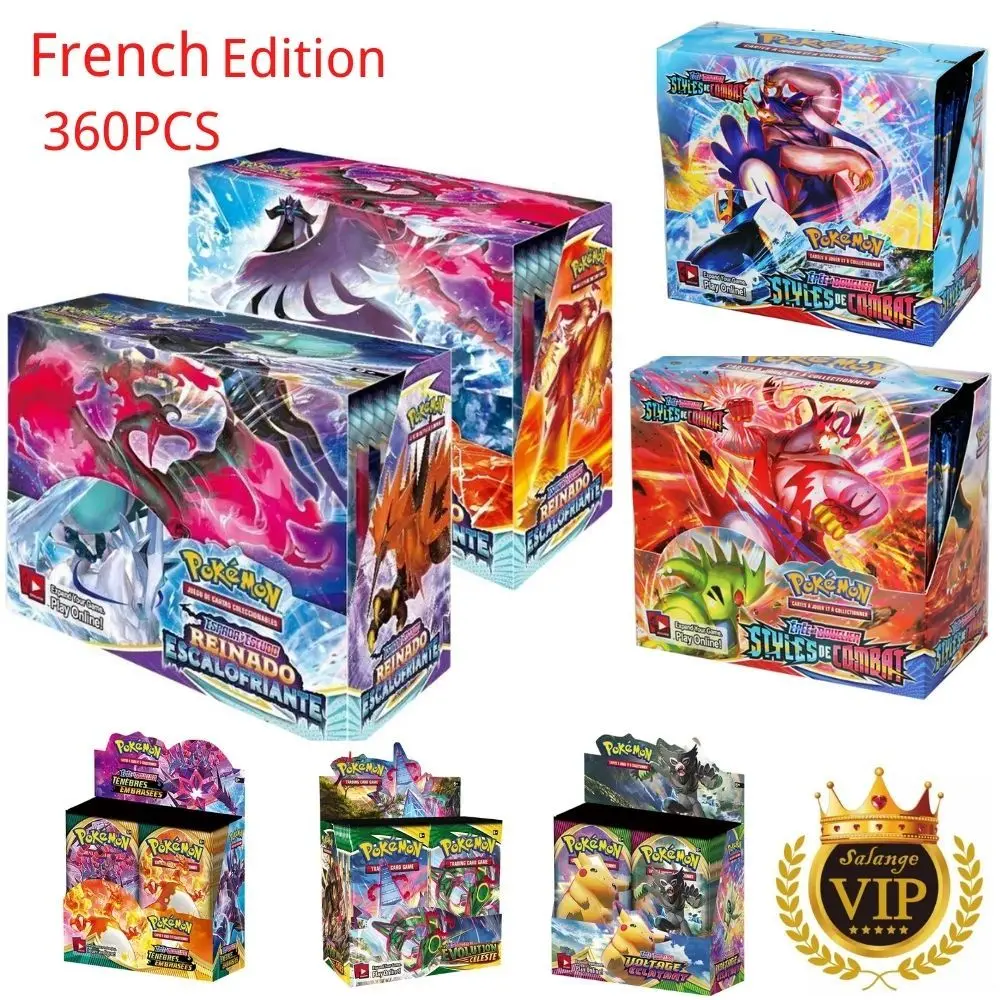 Покемон французская/испанская/английская версия карт стили боевой бустер