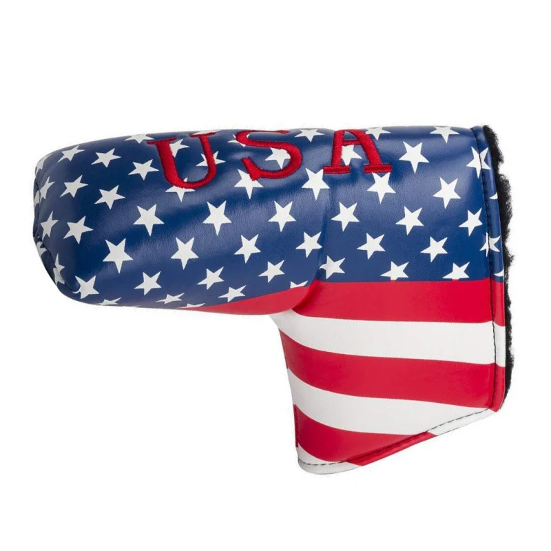 Водонепроницаемый американский флаг открытый клюшки для гольфа Защитный Прочный из искусственной кожи головной убор Портативный Гольф клуб протектор