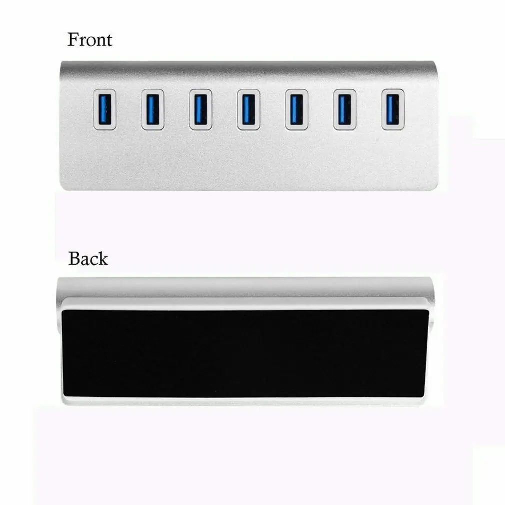 USB 3,0 7-портовый сплиттер мульти-интерфейс расширения концентратор преобразования концентратор, украшенное мозаикой из драгоценных камней, 12V 2A Питание для Тетрадь компьютер