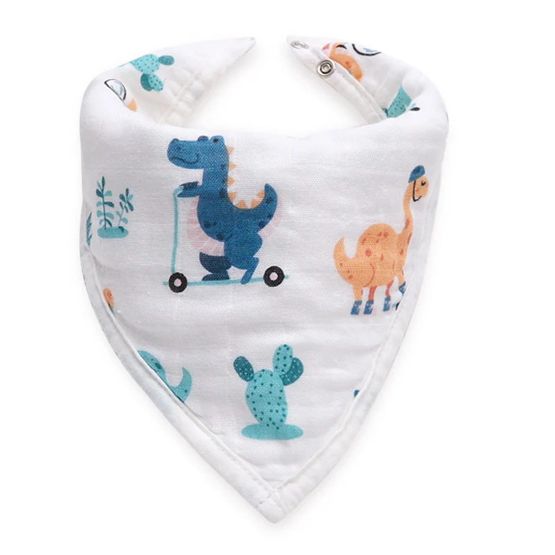 Small dinosaur Дропшиппинг Infantil мягкие нагрудники для ребенка новорожденного Babador Bebe треугольные банданы шарф для кормления слюнявчик полотенце для детей - Цвет: Small dinosaur