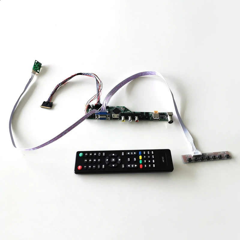 Для CLAA133WA01/A T. V56 дисплей Контроллер привода карты ноутбука панель HDMI VGA USB AV RF 1366*768 13," WLED LVDS 40Pin DIY kit
