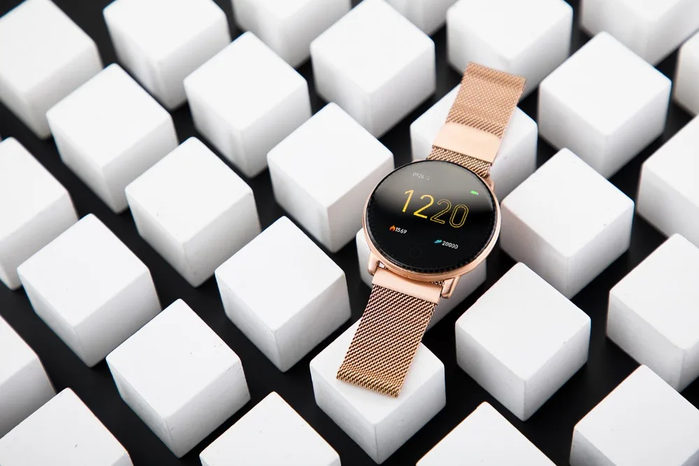 Бизнес Uwatch2 Смарт-часы для Andriod, IOS 1,33 'полный сенсорный экран IP67 25 дней в режиме ожидания 7 спортивных режимов Полный металлический подарок