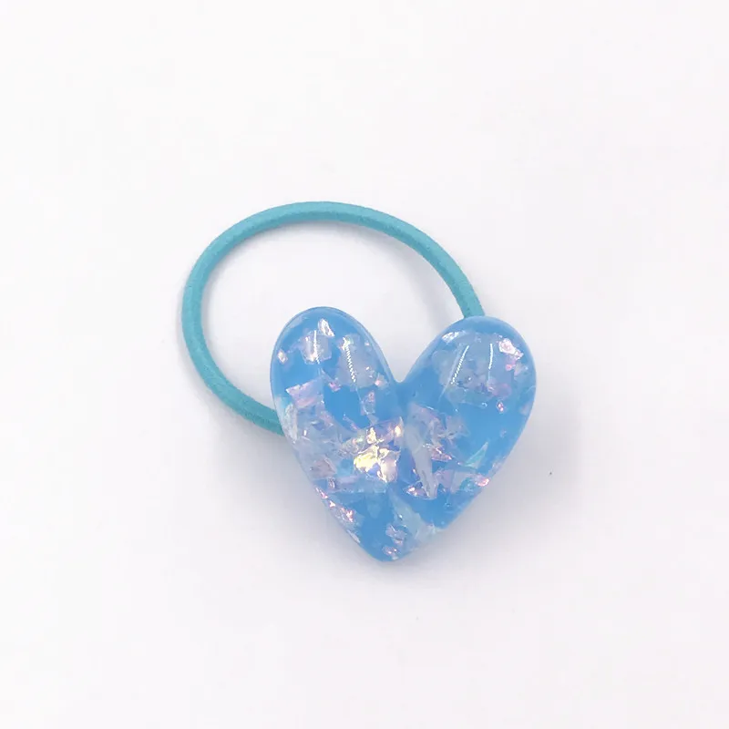 1 1PCS Lovely Heart Star Shell Girls Hairbands Kids Elastics Hair Bands Hair Accesorios Children Women Rubber Bands Headband - Цвет: 1