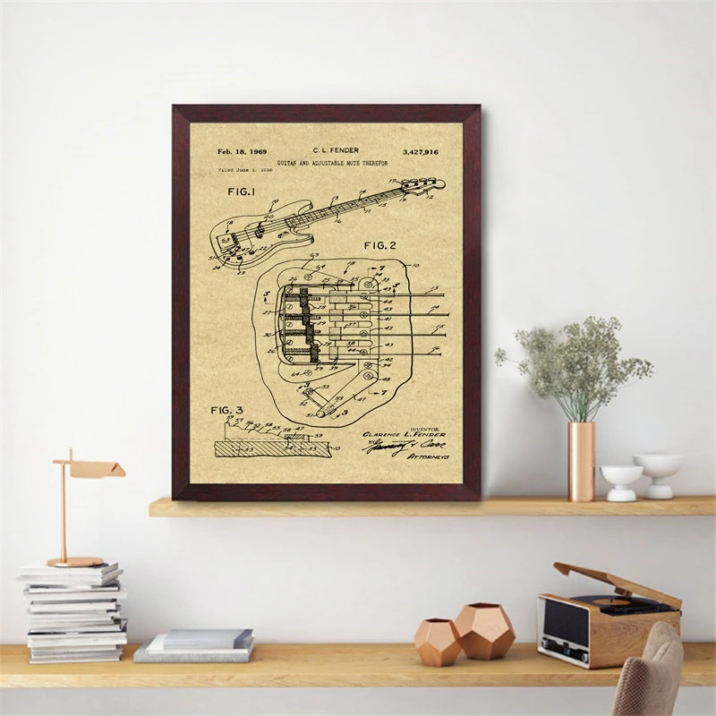 For-Fender-Bass-Guitar-Patent-Prints-Music-Posters-Guitar-Art-Blueprint-Canvas-Painting-Picture-Guitar-Lover (3)