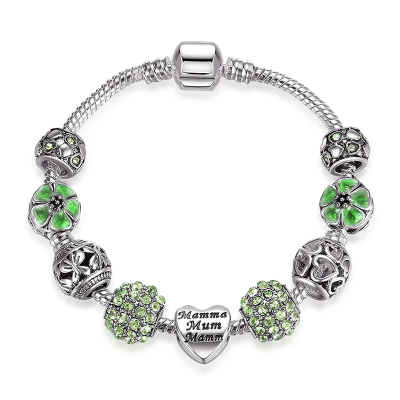 CodeMonkey серебро 100% пробы 4 цвета бусины амулеты женские браслеты и для женщин