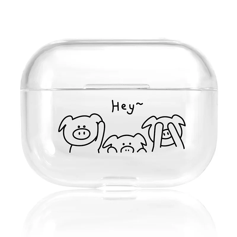 Прозрачный чехол для AirPods Pro 3, чехол, жесткий пластиковый чехол, Bluetooth наушники, защитный чехол для наушников AirPods чехол s - Цвет: 1054