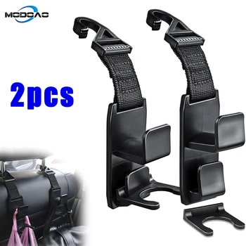 

2pcs Magic Headrest Hooks for Car Purse Hanger Headrest Hook Holder for Seat Organizer Behind Over the Seat Car Hooks-Hang Screw