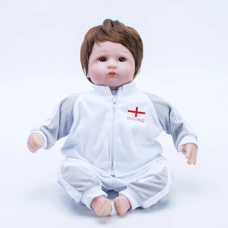 18-дюймовая Кукла reborn baby силиконовая кукла спорт reborn футбол футбольные игрушки для детей Англия