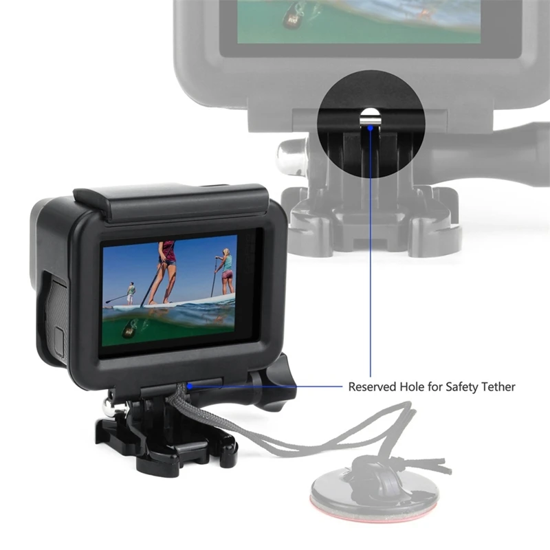 Для спортивной камеры Gopro Hero защитная рамка Боковая открытая защитная рамка Спортивная камера портативный защитный чехол с крышкой объектива fo