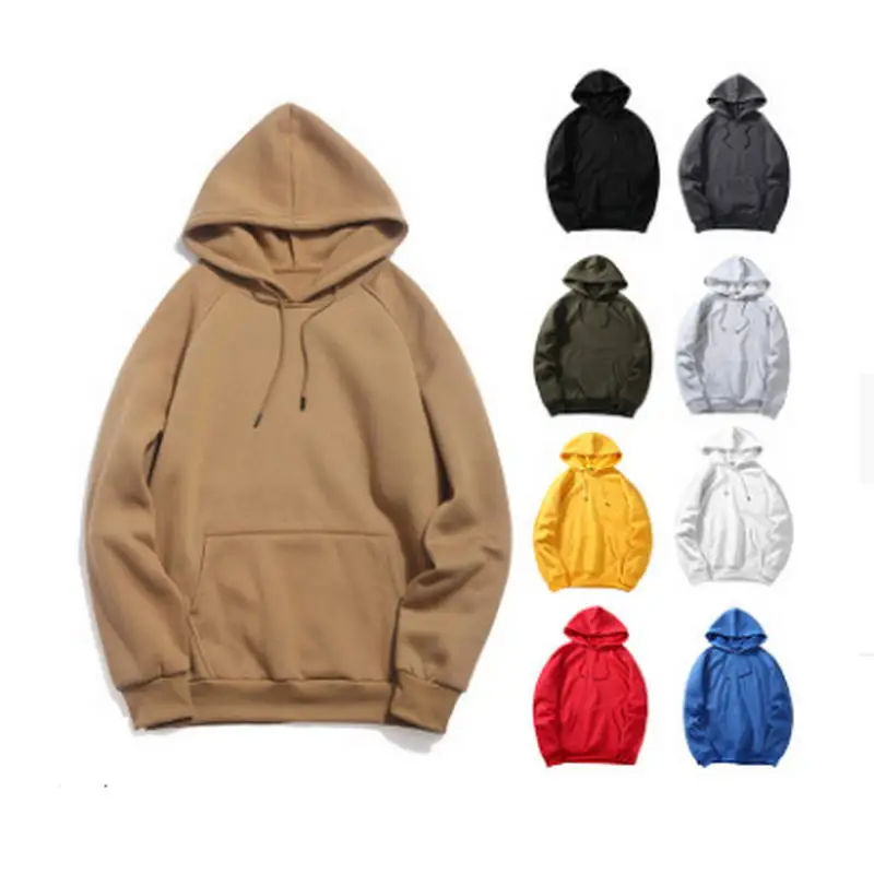 Пот capuche pour homme polaire chaud sweats 2020 nouveau printemps automne couleur blanc uni Hip Hop Streetwear vtements|Толстовки и