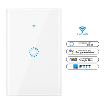 

New WiFi Smart Light Switch Touch Wireless Remote Control-Ewelink Australian Regulation Black 3 Way