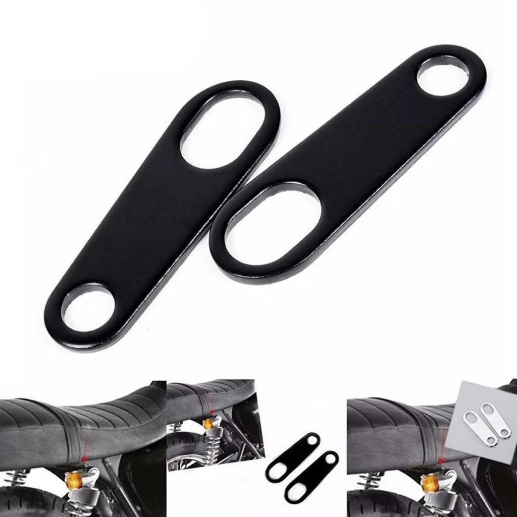 2x Motorcycle Turn Signal Indicator Relocation Bracket For  Cafe Racer