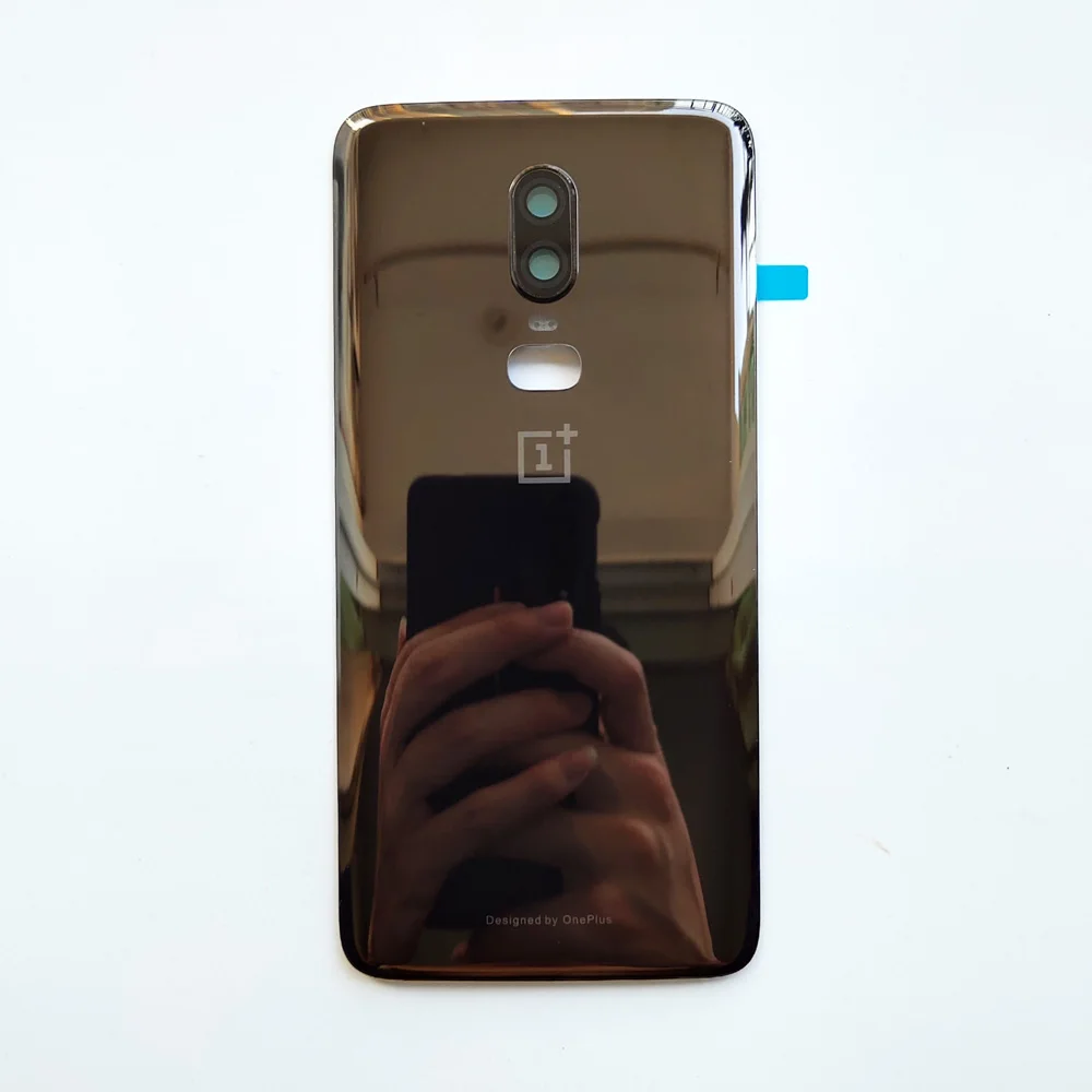 6,3 дюймов, черный/белый/красный/прозрачный, новинка, для OnePlus 6 One Plus 6, задняя крышка, крышка для батареи, корпус, чехол, запчасти для заднего стекла