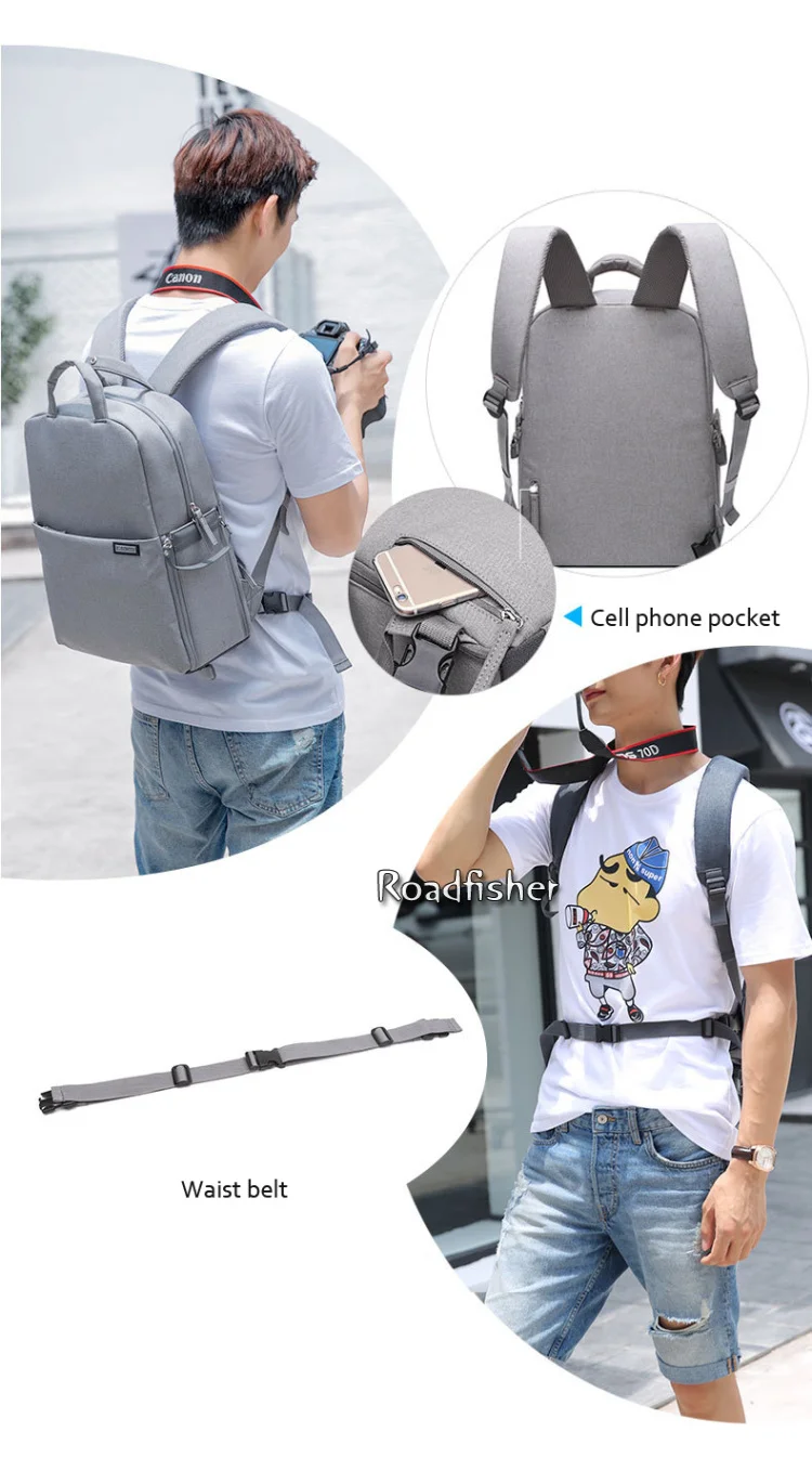 Casual camera backpack bag 13