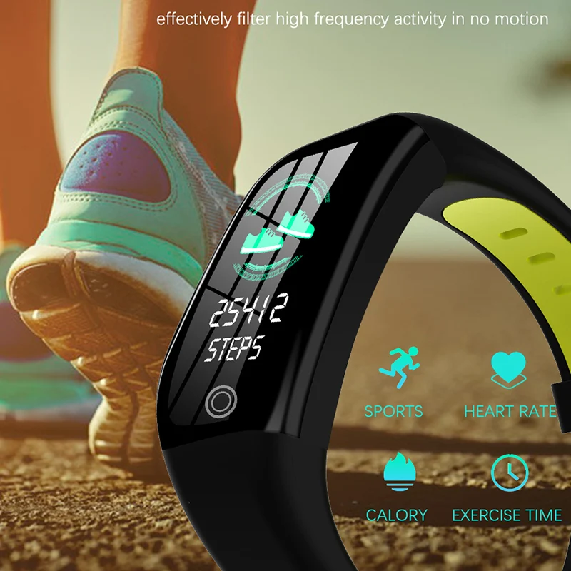 F21 Smart Bracelet GPS Distance Fitness Activity Tracker IP68 Waterproof Blood Pressure Watch Sleep Monitor Smart Band Wristband 4