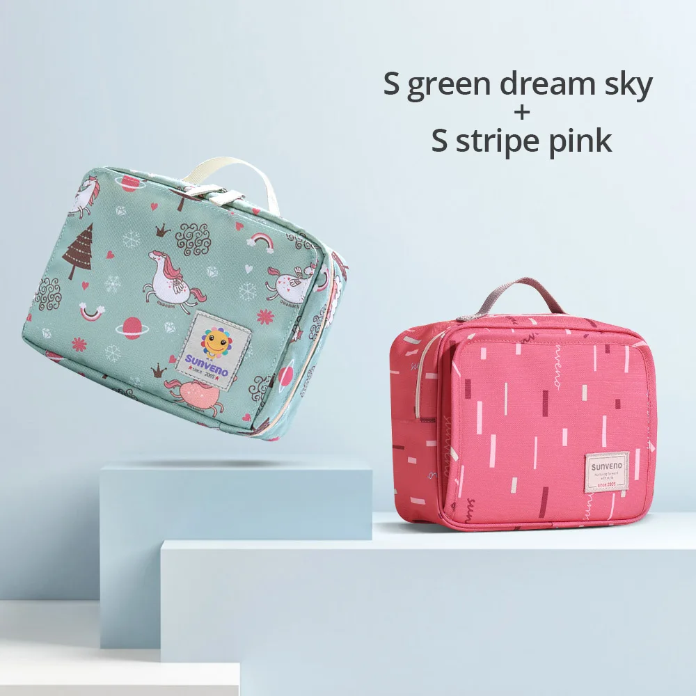 Greendream Stripe Sunveno Сумка Для Подгузников Сумка Для Мамы Детские Сумки Для Пеленок Маленькая Сумка Для Хранения - Цвет: Greendream Stripe