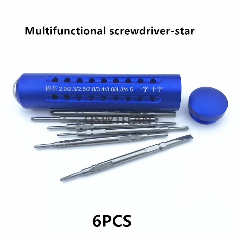 US $190.61 2pcSet Bone Screwdriver Sets HexStar Quick Coupling Handle Veterinary Orthopedic Instrument