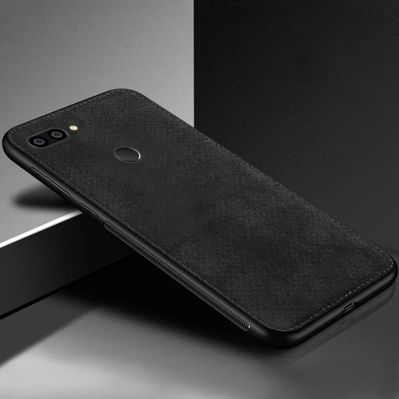 Black Магнитный тканевый чехол IIOZO для Red mi Note 8754 pro, ультратонкий тканевый чехол для Red mi 6 7, мягкий силиконовый чехол s - Цвет: Black