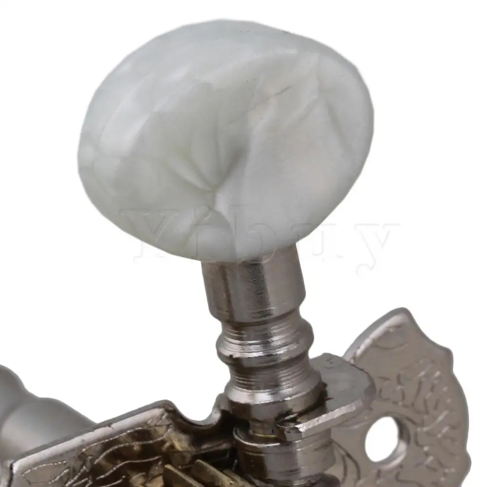 Yibuy 2 Pieces 1L1R Mandonlin Tuning Pegs Machine Heads Mandonlin Tuning Peg Keys