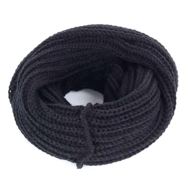 BT-427 black Теплый для шеи осенью и зимой, мужской и женский ученик может сочетать все виды вязаных пуловеров и универсальных шарфов - Цвет: BT-427 black