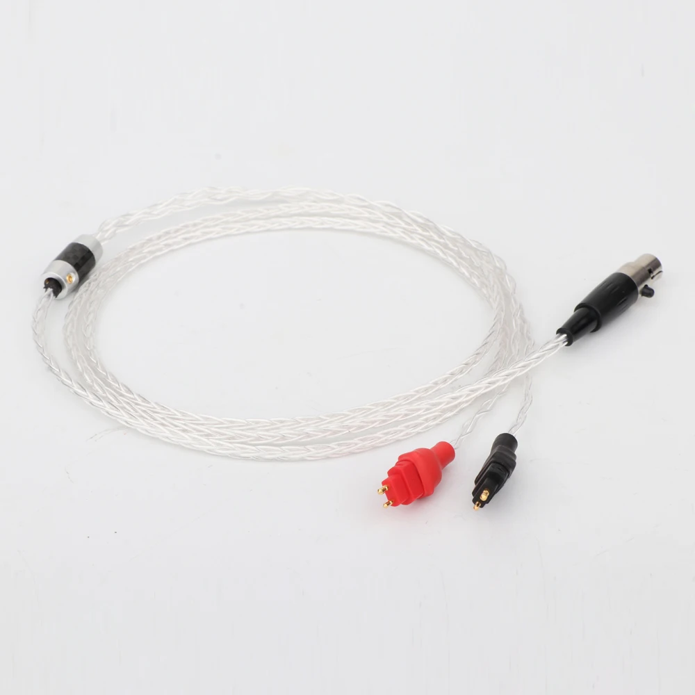 Hi end 8Cores OCC Wire HIFI Upgraded Cable For hd600 hd650 hd660s hd580 HEADPHONE with 4pins mini xlr plug