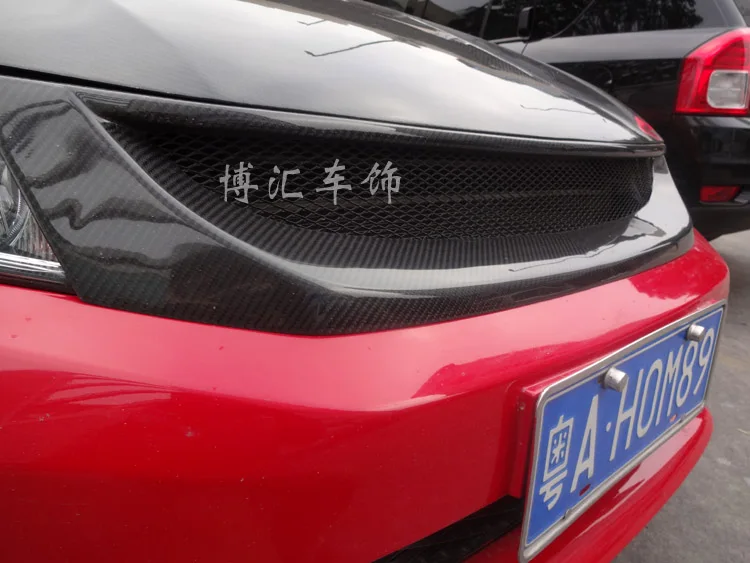 Автомобильная Передняя решетка гриль бампера из углеродного волокна для Honda Civic 12-14