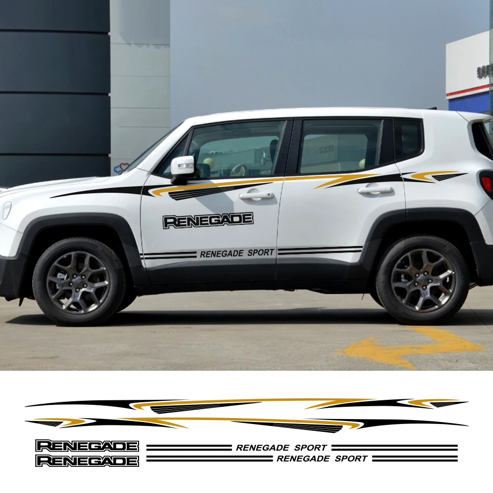 Виниловая наклейка для автомобиля Jeep Renegade виниловая пленка тюнинга гоночных