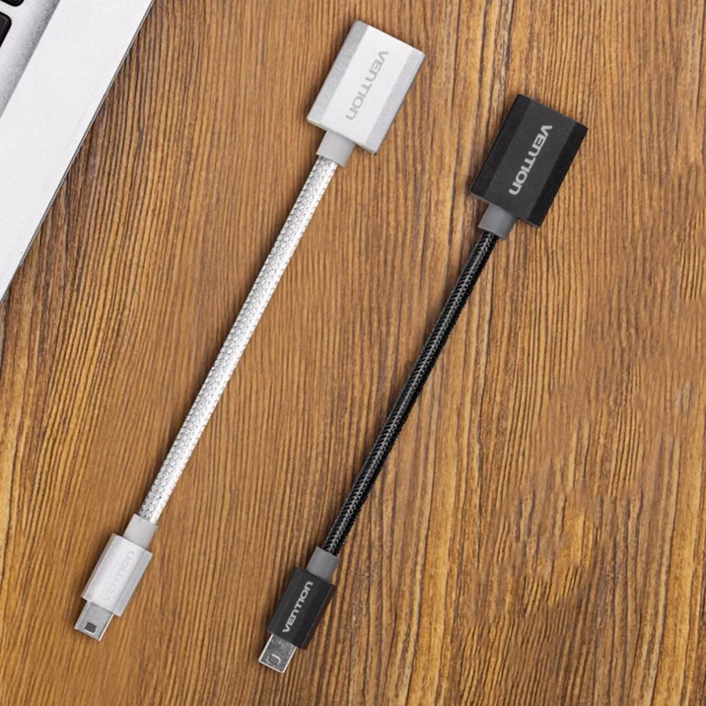 Vention высокоскоростной передачи мини USB2.0 OTG кабель OTG адаптер для камер U диск чтения карт MP4 0,25 м
