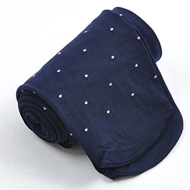 Navy Blue FENNASI 120D женские колготки с принтом, большие размеры, Колготки в горошек, тонкие, высокая талия, сексуальные женские колготки, женские черные колготки - Цвет: Navy Blue