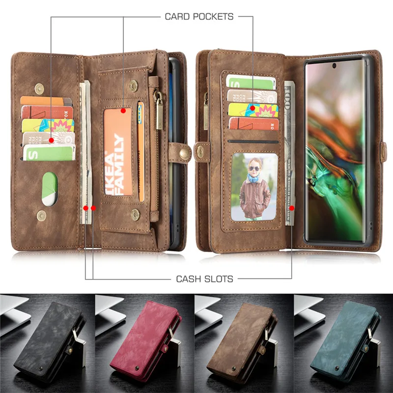 

Wallet Case for Samsung Galaxy Note 10 Pro Note 9 8 Leather Cases for Samsung S8 S9 S10 Plus S10E A20E A40 A50 A70 A80 A90 Cover