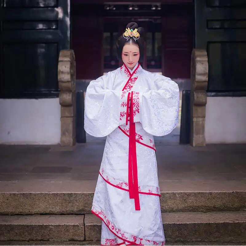 

Ancient chinese costume Han dynasty suit hanfu women cosplay photography stage wear elegant folk dance clothes