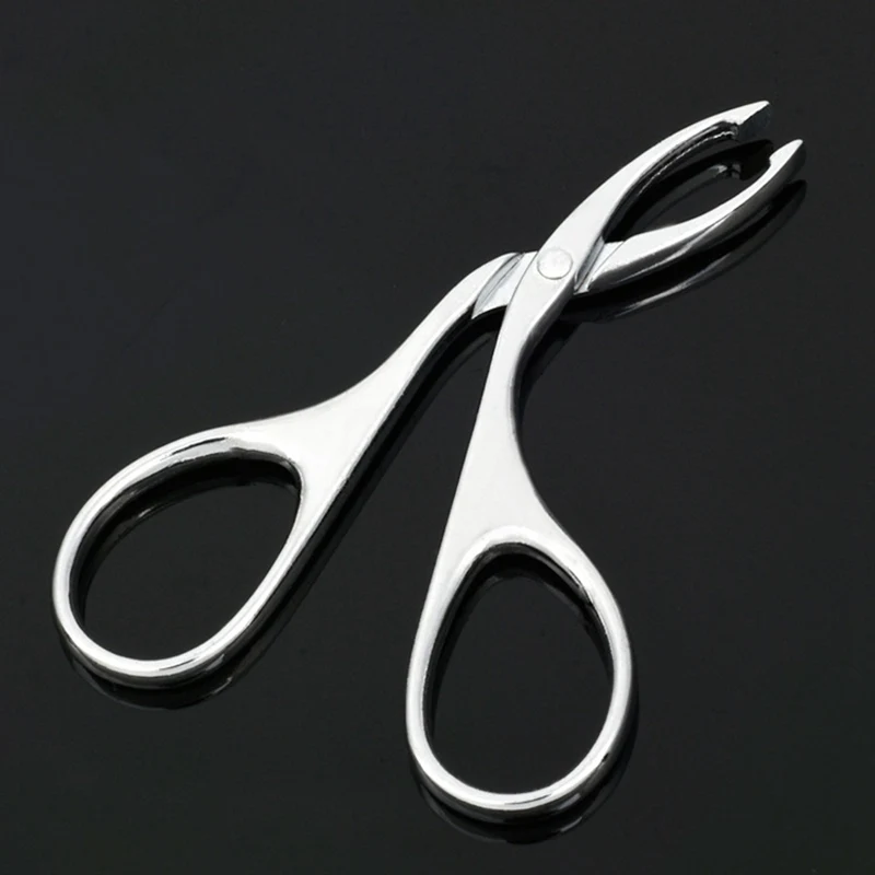 Eyebrow Tweezers 1Pc Scissors Flat Tip Eyebrow Extension Tweezer Clamp Plier Eyebrows Clipper Stainless Steel Eyelash Hair Remove Epilating Tool