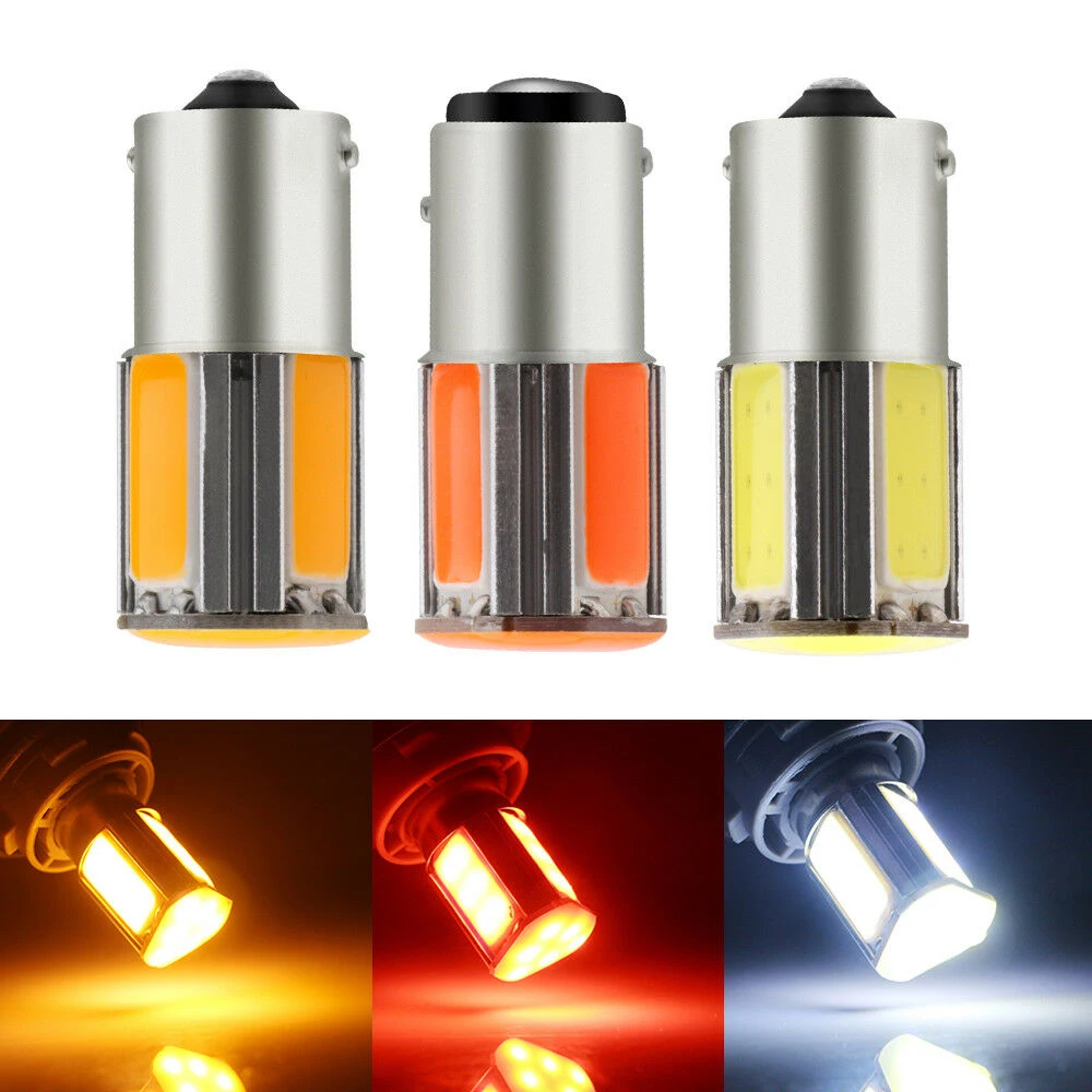 

1156 1157 P21W COB 24SMD LED Bulb Auto Car Brake Reverse Backup Tail Turn Signal Lights Red Amber White For Universal Car