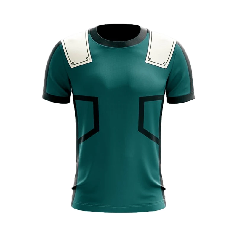 T-shirt Аниме «My Hero Academy All Might Boku no Hero Academy Asui Tsuyu»; костюм для косплея; футболка; толстовка; брюки; униформа - Цвет: T-shirt