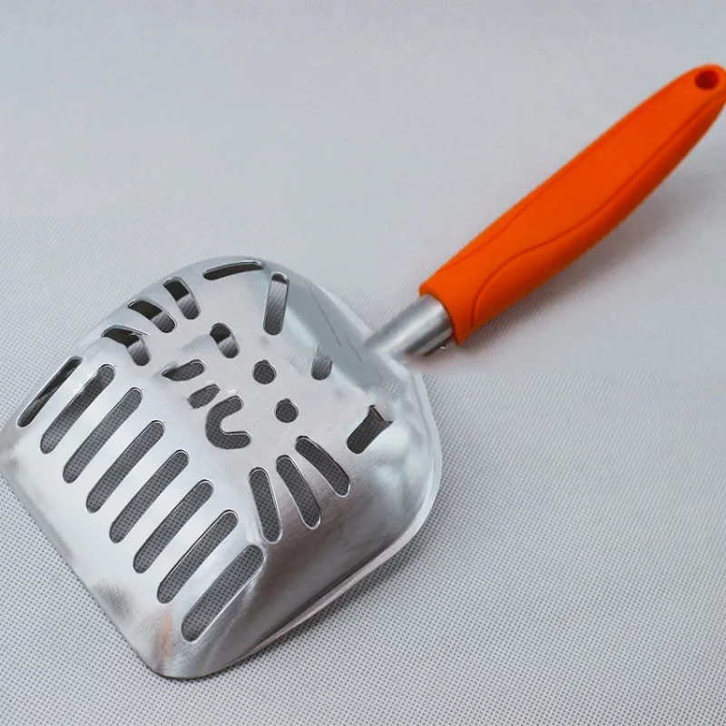 

Stainless Steel Aluminum Alloy Cat Litter Shovel Metal Material Small Hole Convenient For Handling Poop Multiple Patterns