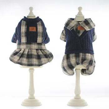 

Clothes for Chihua Dogs Dresses and Jumpsuits Dog Clothes for Autumn and Winter Thickened Dogs Lovers Clothes for Pets