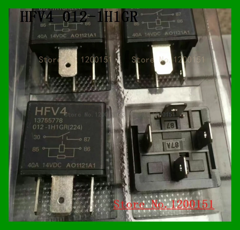 HFV4 012-1H1GR 12VDC 40A 14VDC реле DIP-4 | Электронные компоненты и принадлежности