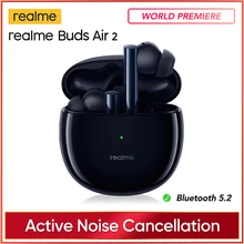 realme Buds Air 2 ANC Wireless Earphone 88ms Super Low Latency 25h Playback Game Music Sports Bluetooth Headphones Real Stock