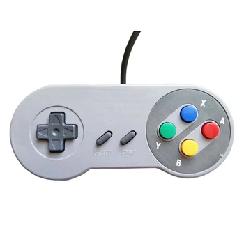 

OSTENT 2 x Wired 6 Digital Button Joypad Controller for Super Nintendo SNES Genuine SFC