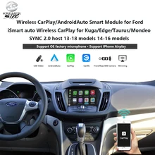 Беспроводной Модернизированный бокс CarPlay на базе Android для Ford iSmart auto, беспроводной CarPlay для Kuga Edge Taurus Mondeo SYNC 2,0, хост 13-18 Беспроводной Модернизированный бокс CarPlay на базе Android для Ford iSmart auto, беспроводной CarPlay для Kuga Edge Taurus Mondeo SYNC 2,0, хост 13-18
