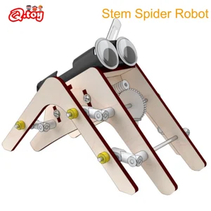 Игрушка-конструктор «сделай сам», ходящий робот-паук, бионическая сборка, модель паука, набор для обучения и научных экспериментов, деревянная головоломка-пазл с стержнем