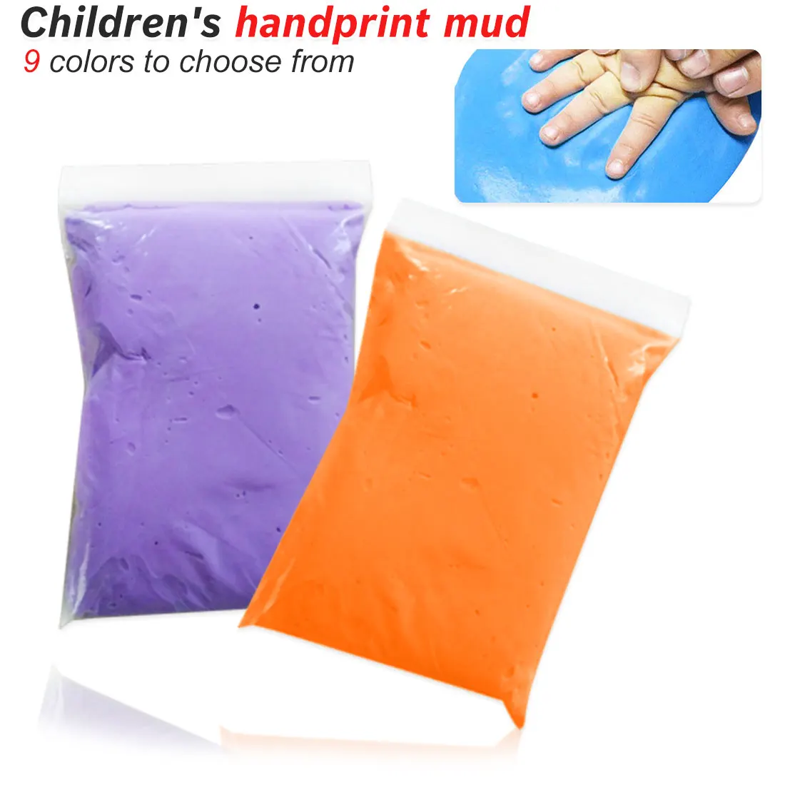 

Baby Polymer Plasticine Footprint Imprint Kit DIY Toy Handprint Slime Soft Modeling Clay Air Drying Play Light Clay Toys