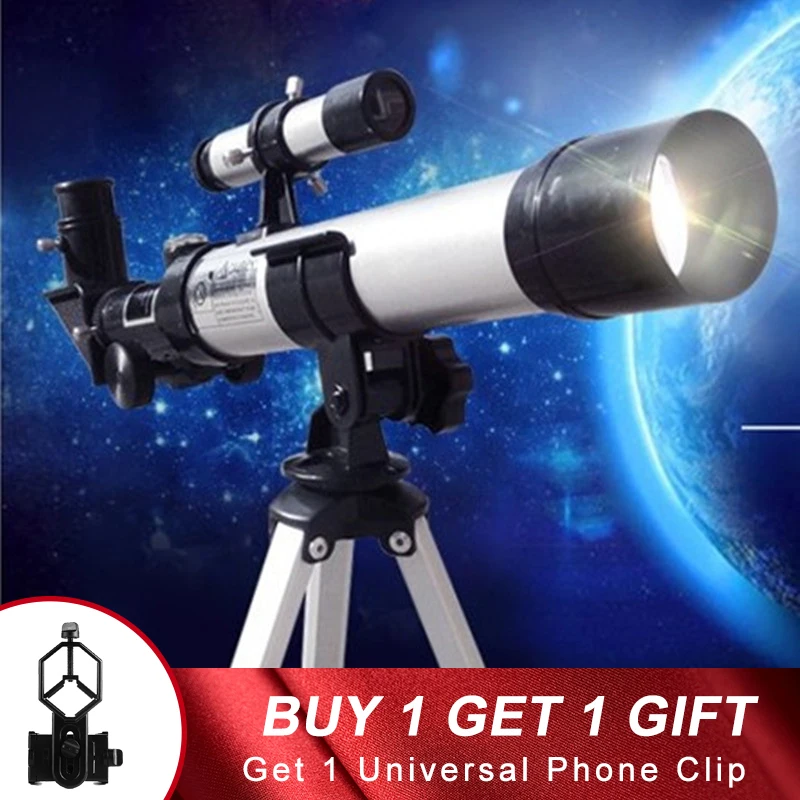

Refractor Zoom HD Professional Astronomical Telescope With Tripod Outdoor Spotting Observe Stars Moon Monocular Student Gift