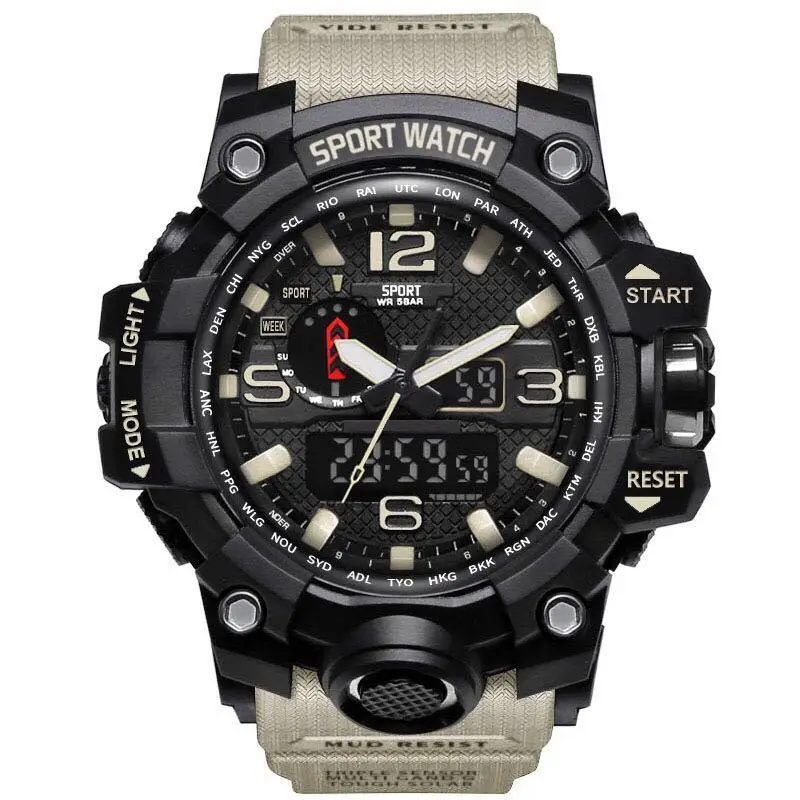 

Exquisite Craft Alarms Avoid Water and Steam Mens Stainless Steel Sport Quartz Hour Wristwatch Strong Watch Top Dropshipping